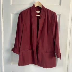 LOFT Burgundy Blazer